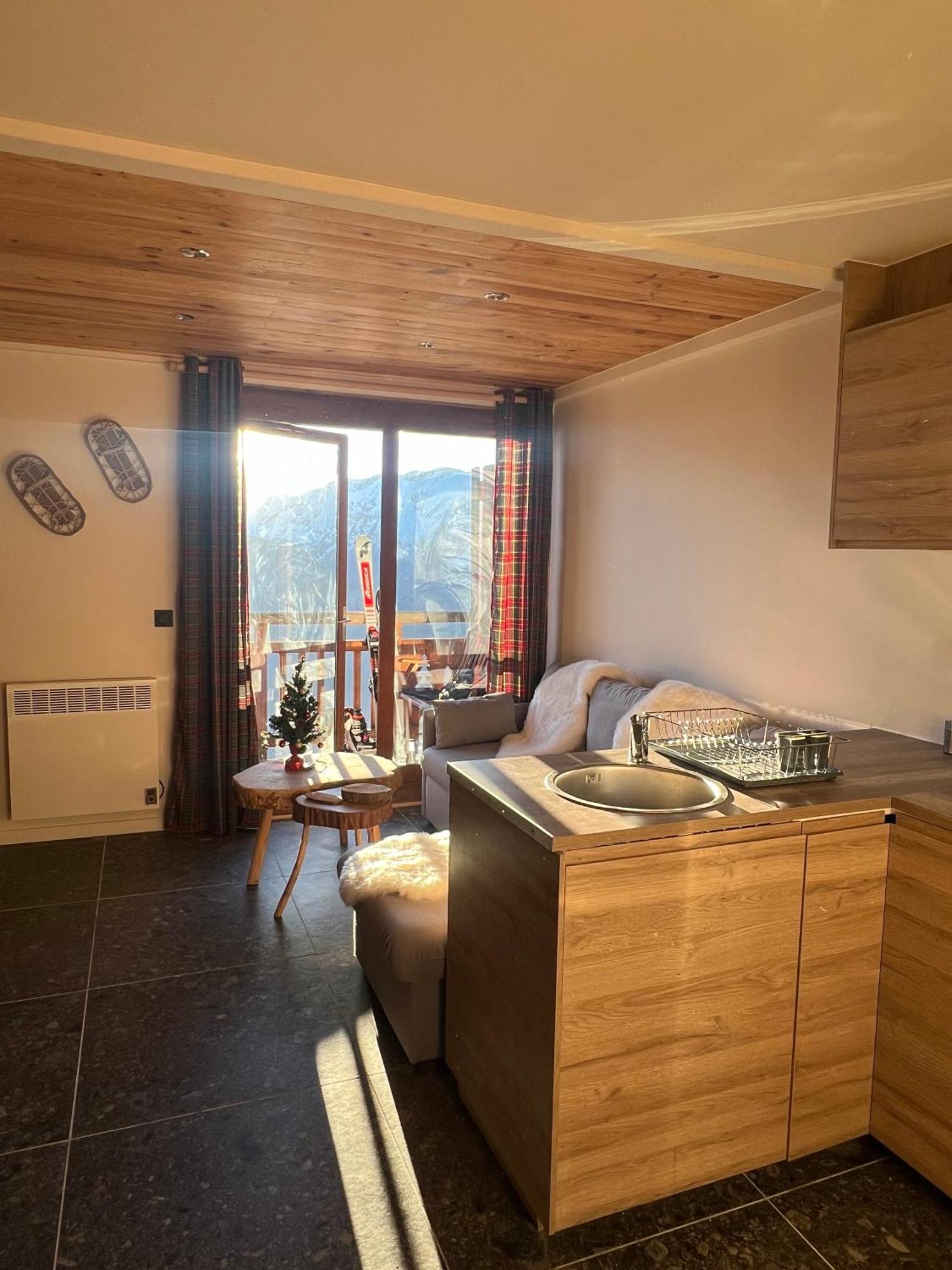 Stunning Apartment With Breathtaking View! Huez Eksteriør bilde