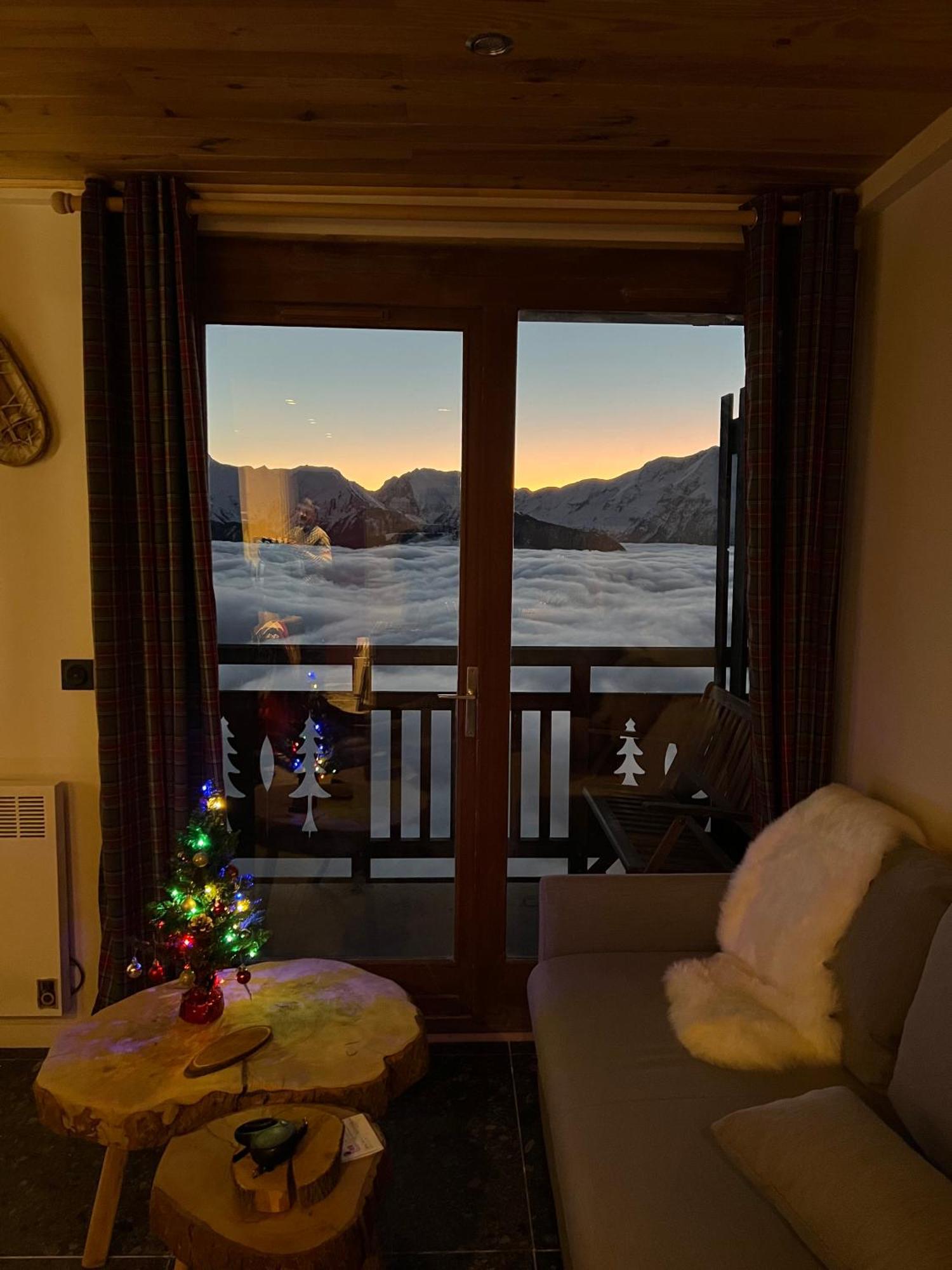 Stunning Apartment With Breathtaking View! Huez Eksteriør bilde